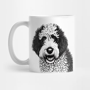 Sheepadoodle Dog Sketch Mug